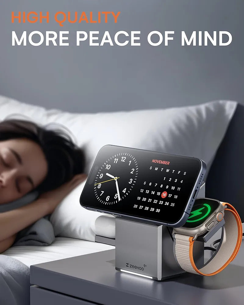 in 1 Charging Station for Apple, iPhone Mag-Safe Charger