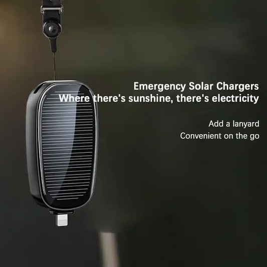1500mAh Large Capacity Battery Small Solar Charger Solar Power Bank Keychain Charger for Mobile