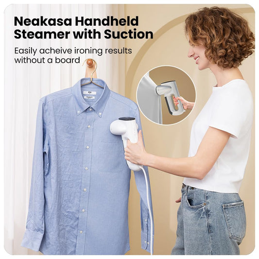 Magic 1 Vacuum Steamer, Handheld Travel Garment Steamer for Clothes, 2300Pa Suction for Clothes Grips, Steamer Iron