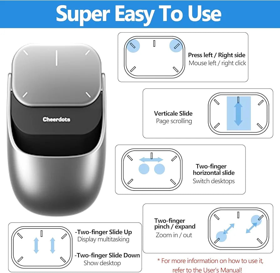 New Wireless Mouse - 2 in 1 Detachable Computer Mouse, Presenter Presentation Pointers Remote with Laser
